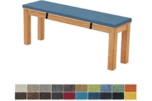 FIOVIP Bankauflage Bankkissen Sitzbankkissen 140X35X3CM Abnehmbar Waschbar Doppelt rutschfest Hochelastischer Geeignet für Gartenbänke, Schaukeln, Terrassen, Innenbänke(Marineblau)