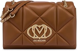 Love Moschino BORSA PU EMBOSSED CAMMELLO