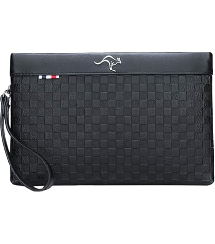 Pochette Uomo In Pelle PU Nera - Borsello Elegante Con Zip, 26x16x4 Cm, Per Ufficio, Viaggio E Appuntamenti - Foto 4