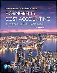 Horngren S Cost Accounting A Managerial Emphasis Datar Srikant M Rajan Madhav V Amazon De Bucher