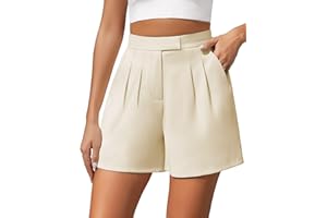 heekpek Pantalones Cortos Mujer Verano Casual Shorts Mujer Alta Cintura Moda Pantalones Cortos Elegantes Mujer