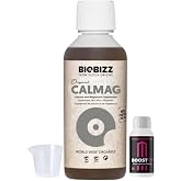GROWMANIA BioBizz Cal Mag 250ml + Up Nutrients Boost Up Sample + Measuring Cup | Calcium Magnesium Supplement | For Small Pla