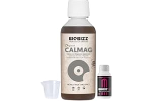 GROWMANIA.ES GROWMANIA Cal Mag di BioBizz 250 ml + Probe Boost Up di Up Nutrients + misurino | Additivo calcio e magnesio | Per piccole piantagioni e colture in vaso