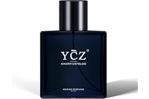 Ycz Charm Unfolds Marine Perfume for Men, 1.7 oz. Long Lasting Eau De Parfum For Men, Oriental Woody Fragrance - Ideal Special Occasions, Making it the Ideal gentlemen’s Gift