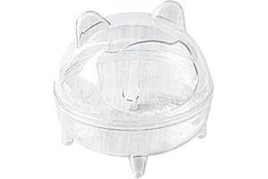 Walopola Baño de Arena para hámster Contenedor de baño de para hámster Bañera para Animales pequeños, Hámster Pet Baño Transparente Bañera Hámster, Hamster Baño para Mascotas