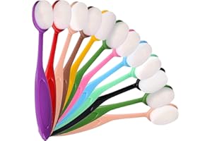 MYSTIQUT 12 PCS Colored Ink Blending Brushes,Blending Brushes for Crafts Ink Blending Tool for Card Making,Craft Broad Application Assortment Paper Color Code Handle