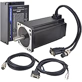 STEPPERONLINE Kit De Moteur Pas à Pas 1 Axe Closed Loop 3,0 Nm 1000PPR Nema 23 Et Moteur Pas à Pas CL57T-V41 0-8,0 A 24-48 VDC Pour Machine à Graver CNC