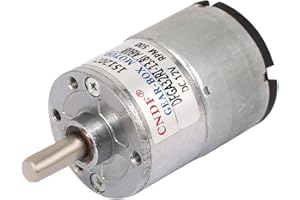 UXCELL sourcing map Motoréducteur Moteur Réducteur Vitesse DFGA32 DC 12V 400-500RPM Vitesse boîte sortie orienté