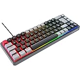Rampage YORU MINI Siyah/Gri Type-C Bağlantılı OUTEMU Red Swich Q Mekanik Gaming Oyuncu Klavye
