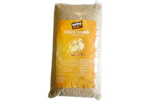Extra Select Baby Chick Crumb - Complete Chick Feed for Growth, Quail Food, & Duckling Starter Feed, Nutritious Baby Chicken & Hens Corn Crumbs - 2 kg
