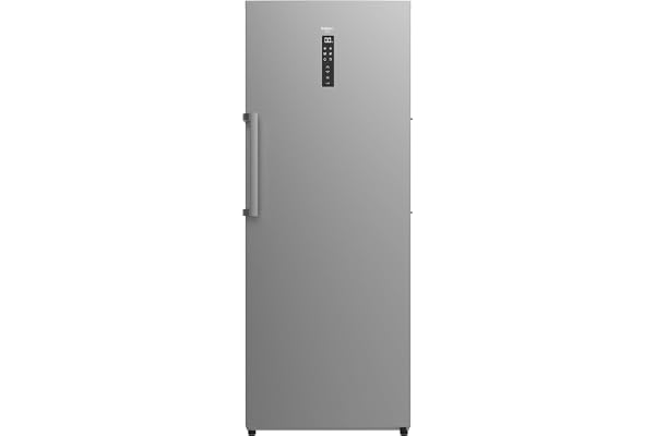 Cecotec Congélateur Vertical 380L Bolero CoolMarket UF 380 Inox, Moteur Inverter Plus, Économie d’Énergie, Total No Frost, Écran de Contrôle, Convertible en Réfrigérateur, Acier Inox