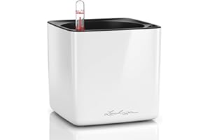 LECHUZA CUBE Glossy 14 weiß-highgloss 13510