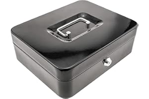 Kippen 10032N3 Geldkassette mit Münzfach, Farbe: Anthrazit, Maße: 250 x 180 x 90 mm.