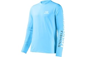 Bassdash, Maglietta da pesca da uomo con protezione solare UV UPF 50+, maglietta a maniche lunghe