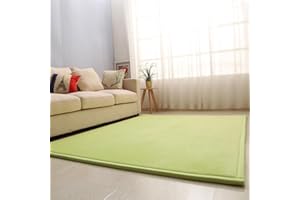 Dmkjdzsw Play Crawling mat for Nursery Baby, Extra Soft Activity Floor Mat for kids Playroom Bedroom-green-100 * 200cm