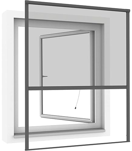Windhager Expert geplooide venster Ultra Flat, insectenbescherming voor ramen, vliegengaas, muggenbescherming, zelfbouwpakket 130 x 150 cm, wit, 03244 Windhager Expert geplooide venster Ultra Flat, insectenbescherming voor ramen, vliegengaas, muggenbescherming, zelfbouwpakket 130 x 150 cm, wit, 03244