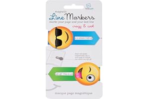 GIFTS FOR READERS & WRITERS Marcador de Líneas Linemarkers | Soporte para Libros | Juego de 2 Marcadores Magnéticos | Sujetador de Páginas Magnético para Leer | Marcador de Libros | Regalo para Lectores