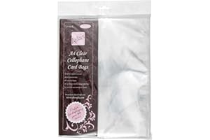 ANITA'S Anitas - Buste in cellophane A4 per Biglietti, 25 mm, Confezione da 25, traspa