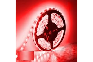 VINBE Striscia LED rossa 5M DC 12V 5630 SMD Luci LED per stanze Luci a nastro LED non impermeabili