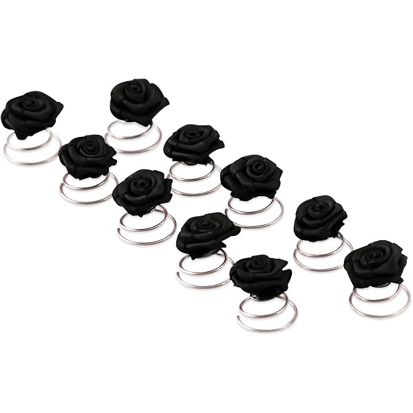 Haarschmuck-Set Für Braut & Abendkleid – 42-teilig, Weiß, Mit Röschen, Curlies & Perlen-Haarnadeln, Für Hochzeit, Party, Fest