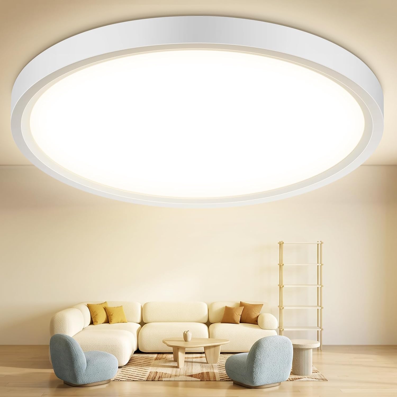 Einrichtung & Inbetriebnahme : QOJUX LED Deckenleuchte Flach Rund 12W 2600LM