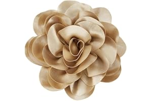 PH PandaHall 18cm Spilla A Forma di Fiore per Donna Spilla A Forma di Fiore Rosa Elegante Fermagli per Capelli Spilla Da Bavero Grandi per Cerimonia Abiti Da Ballo Gioielli Regalo, Goldenrod