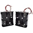 SDTC Tech 2-Pack 2X C Cell Battery Holder 3V C Size Battery Case Box with Wire Leads