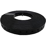 ULITH Montagelochband, Lochband 19mm x 10m, kunststoffummantelt, schwarz