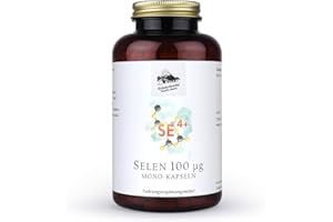 ‎KRÄUTERHANDEL SANKT ANTON KRÄUTERHANDEL SANKT ANTON - Selen Kapseln - 100 µg reinen Selens - Hochdosiert - Vitamin E - Deutsche Premium Qualität (180 Kapseln)