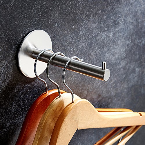 KES selbstklebend SUS 304 Edelstahl Toilettenpapierhalter Lagerung Bad Küche Papier Handtuch Dispenser Kleben Sie auf Klebrige Gewebe Roll Kleiderbügel Wandhalterung Zeitgenössischen Stil, Gebürstet, A7072 - 3