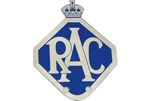 AEspares Vintage Royal Automobile Club RAC Metal Car Grille Badge Bar Reproduction