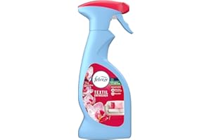 Febreze Odświeżacz do tekstyliów 375 ml, tajska orchidea, z technologią świeżego powietrza, usuwa zapachy z tekstyliów i pozostawia świeży zapach
