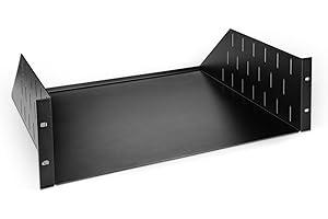 Adam Hall 19" Parts 87553, 19 Zoll 3 HE Rackwanne 375mm TIEF, schwarz