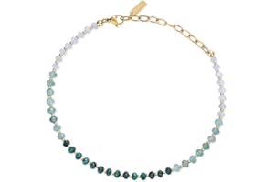 COAI Bracelet de Cheville Femme, Bracelet Pierre Naturelle Femme