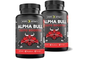 ‎SPORTS AFFINITY Sports Affinity Alpha Bull - 2er Set - Hochdosierte L-Arginin Kapseln + Zink + Pinienrindenextrakt - Vor körperlicher Belastung - Natürlich, vegan, fermentiert – 2 x 80 Kapseln