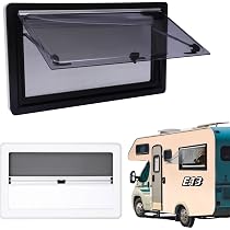 Finestra Di Ventilazione Per Camper 900x500 Mm Con Zanzariera E Parasole, Scorrevole Per Camper E Roulotte