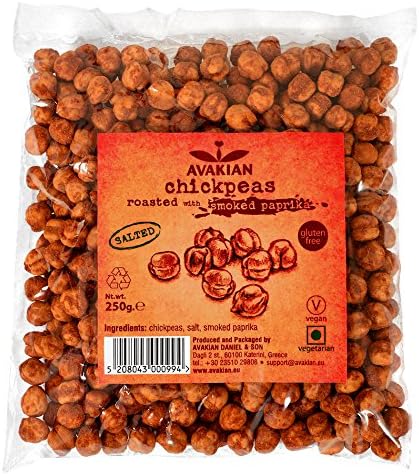 Chickpeas with Smoked Paprika, Roasted and Salted 250gr