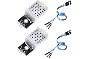 HiLetgo 2pcs DHT22/AM2302 Digital Temperature And Humidity Sensor Module Temperature Humidity Monitor Sensor Replace SHT11 SHT15 for Arduino Electronic Practice DIY