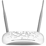TP-Link 300 Mbps Wireless N VDSL/ADSL Modem Router, Support Modem Only Mode, 1 USB, 2.0 Port, UK Plug (TD-W9970)