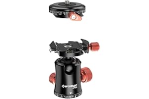 IFOOTAGE Komodo Głowica kulowa MP30, metalowa obrotowa głowica kulowa 360 z panoramiczną płytką szybkiego zwalniania, kompatybilna z lustrzankami cyfrowymi, aparatami bezlusterkowymi i cyfrowymi