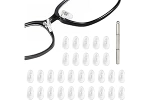 Xynovate 30 Pares de Almohadillas de Nariz de Silicona Suave Transparente, Almohadillas Nariz Gafas Antideslizantes, Transparente en Forma de Gota de Agua, Compatibles con Gafas de Sol y de Vista