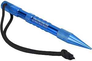 Tomotato Aiguille à Pointe de Paracorde, Outils de Paracorde en Aluminium, Bricolage, Tissage, Laçage, Aiguilles de Couture, Outil de Lissage pour Projets de Cordes en Cuir(Bleu)