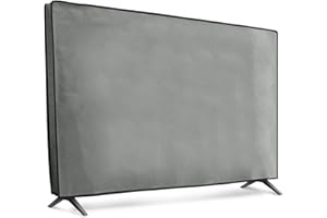 kwmobile Housse écran TV Compatible avec 43" TV - Protection d'écran télévision - Gris Clair