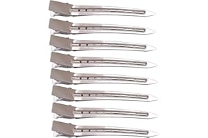 AEUEZXX Fermagli per Capelli, 8 Pezzi Anatra Bill Clips, Metallo Fermagli per Capelli, Mollette per Capelli Styling dei Capelli
