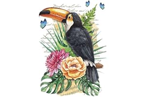 IDEEN MIT HERZ Transferencia de planchado a color, DIN A4, filigrana sin fondo, animales tropicales, decoración de textiles como camisetas y bolsos con motivos de planchado, imágenes de transferencia, diseño textil