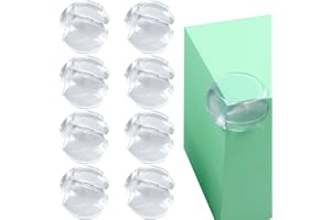 GGTTNRT Corner Protectors for Baby, Baby Safety Corner Guards, Furniture Corner Guard & Edge Safety Bumpers, Clear Table Corner Protector for Kids 8 Pack, (8pcs Round)