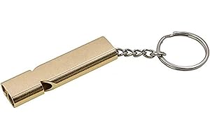 STONHAM Metal Survival Whistle - Super Loud 120dB Emergency Distress Whistle