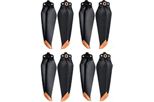 Hengrongshen 8 Pièces Hélices Air 2S / Hélices Mavic Air 2 avec Conception à Dégagement Rapide, 7238F Hélice pour Accessoires Air 2S / Mavic Air 2 Hélices Remplacement (Orange)