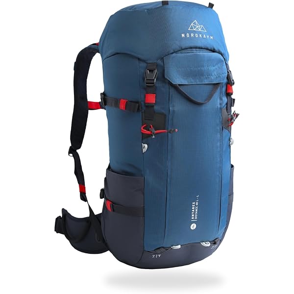 NORDKAMM® Antares Alpine PRO Bergsport Allround Wanderrucksack 30L oder 40L, mit RollTop, Damen und Herren, für Wandern, Bergsteigen, Klettersteig, Skitouren, Hochtouren Sport & Freizeit