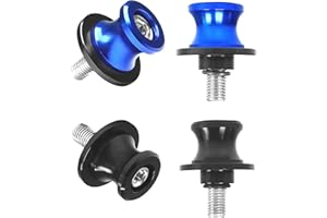 SHUIYUE 4 Piezas Brazo oscilante motocicleta, M8 Basculante de Deslizadores Tornillos del Soporte, Bobina de Brazo oscilante, Bobina de Brazo Oscilante Moto Universal (M8)